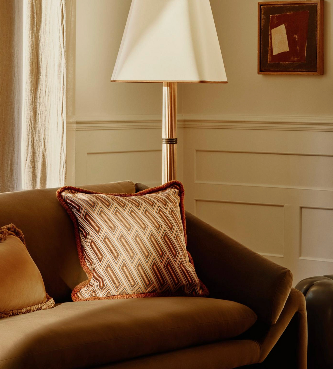 VENDE SQUARE CUSHION | RUST
