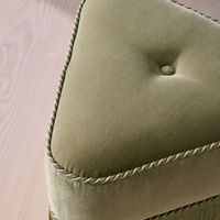MARTA FOOTSTOOL | VELVET, LICHEN