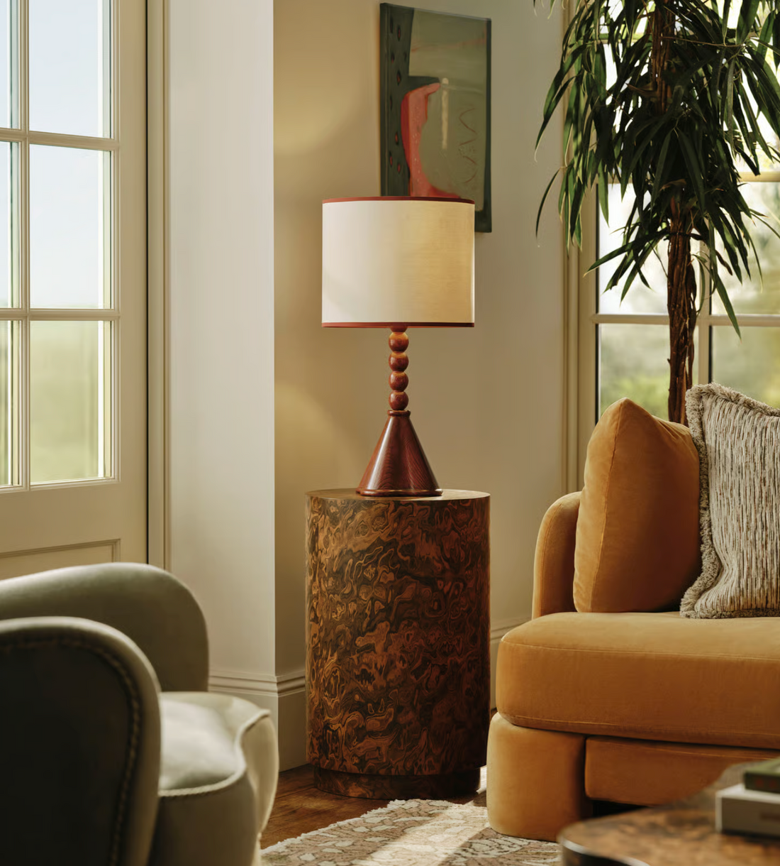 SLOANE SIDE TABLE | ABSTRACT BURL