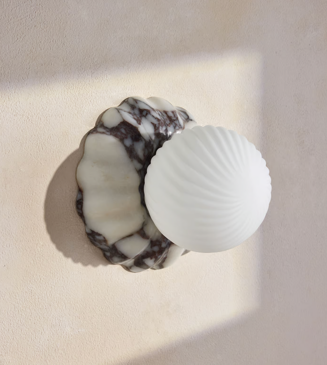 FLORIA WALL LIGHT | CALACATTA  VIOLA MARBLE
