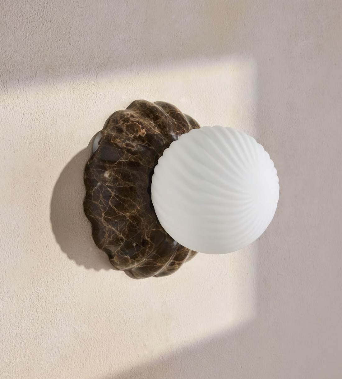 FLORIA WALL LIGHT | DARK EMPERADOR MARBLE