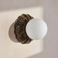 FLORIA WALL LIGHT | DARK EMPERADOR MARBLE