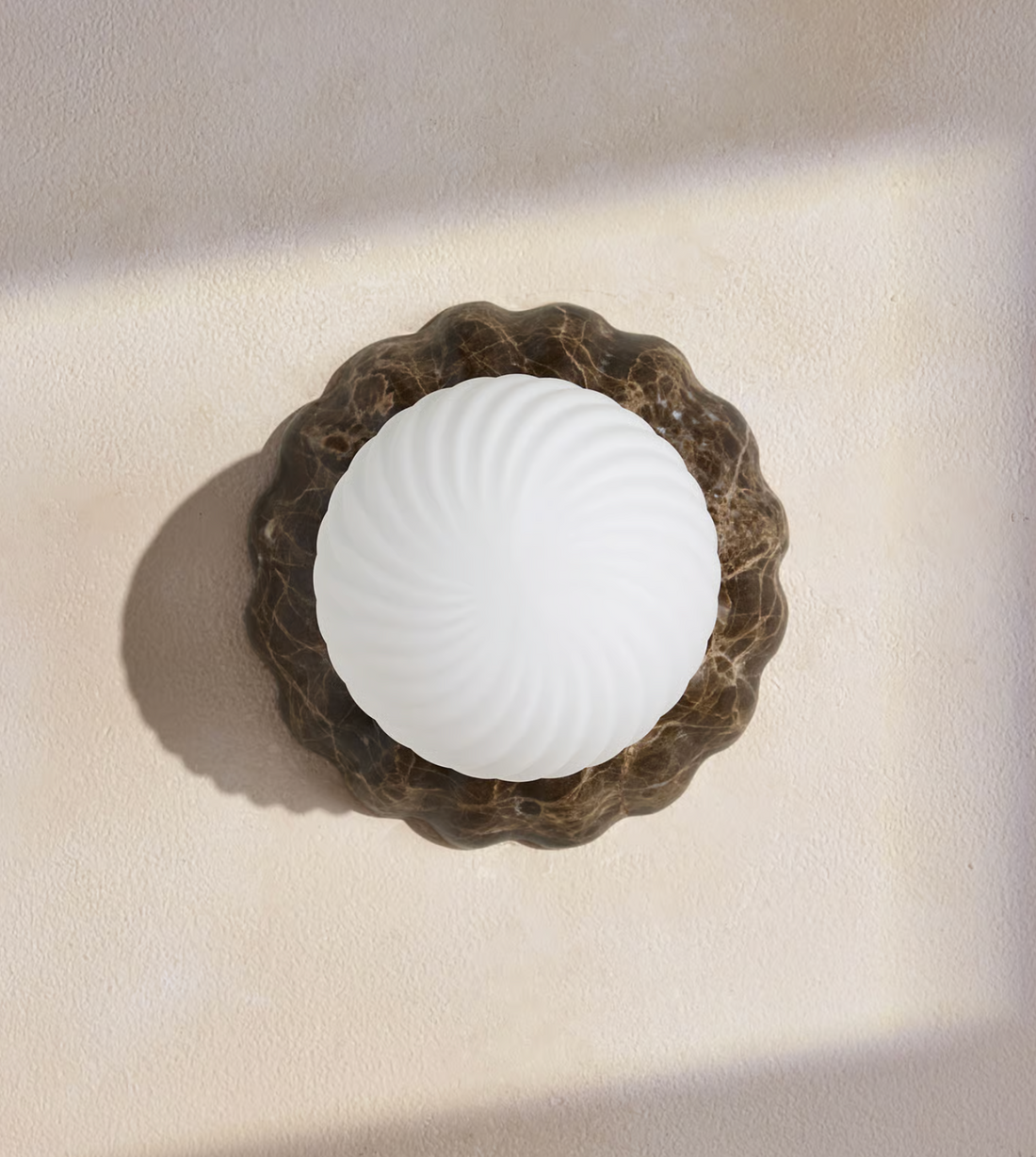 FLORIA WALL LIGHT | DARK EMPERADOR MARBLE