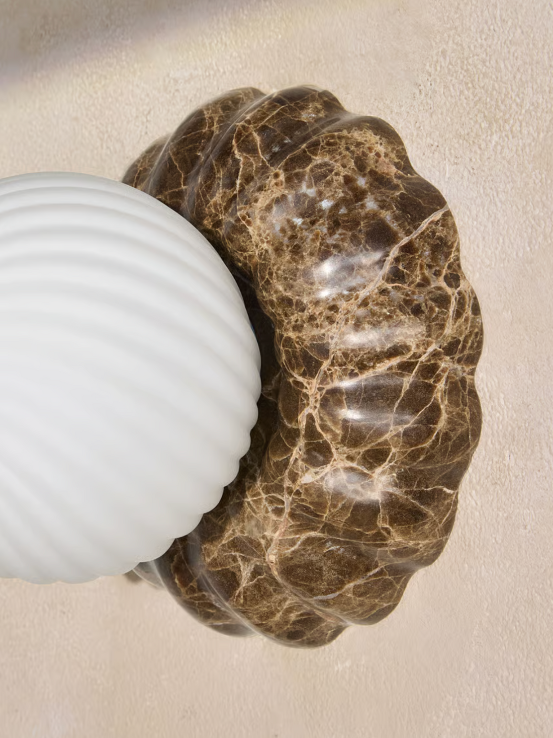 FLORIA WALL LIGHT | DARK EMPERADOR MARBLE