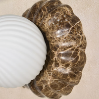 FLORIA WALL LIGHT | DARK EMPERADOR MARBLE