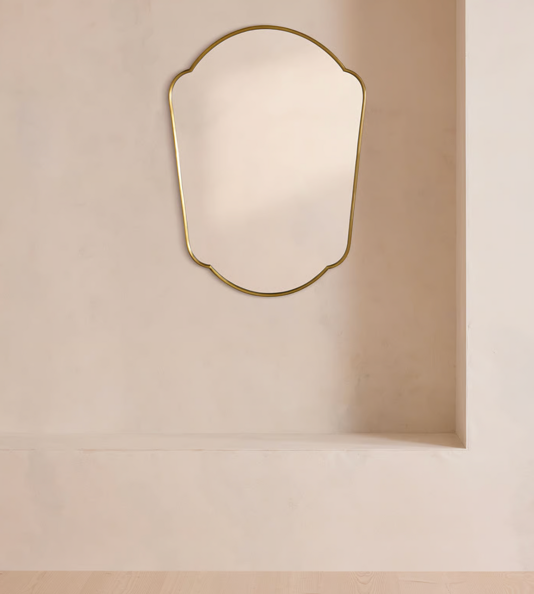 BETTY WALL MIRROR | ANTIQUE BRASS, MEDIUM