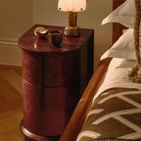 AVERY BEDSIDE TABLE, BORDEAUX