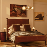 AVERY BEDSIDE TABLE, BORDEAUX