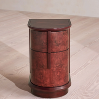 AVERY BEDSIDE TABLE, BORDEAUX