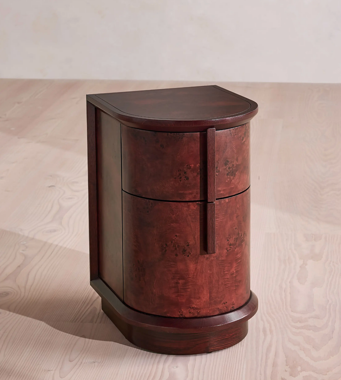 AVERY BEDSIDE TABLE, BORDEAUX