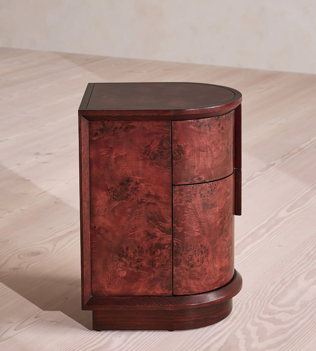 AVERY BEDSIDE TABLE, BORDEAUX