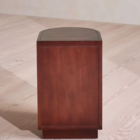 AVERY BEDSIDE TABLE, BORDEAUX