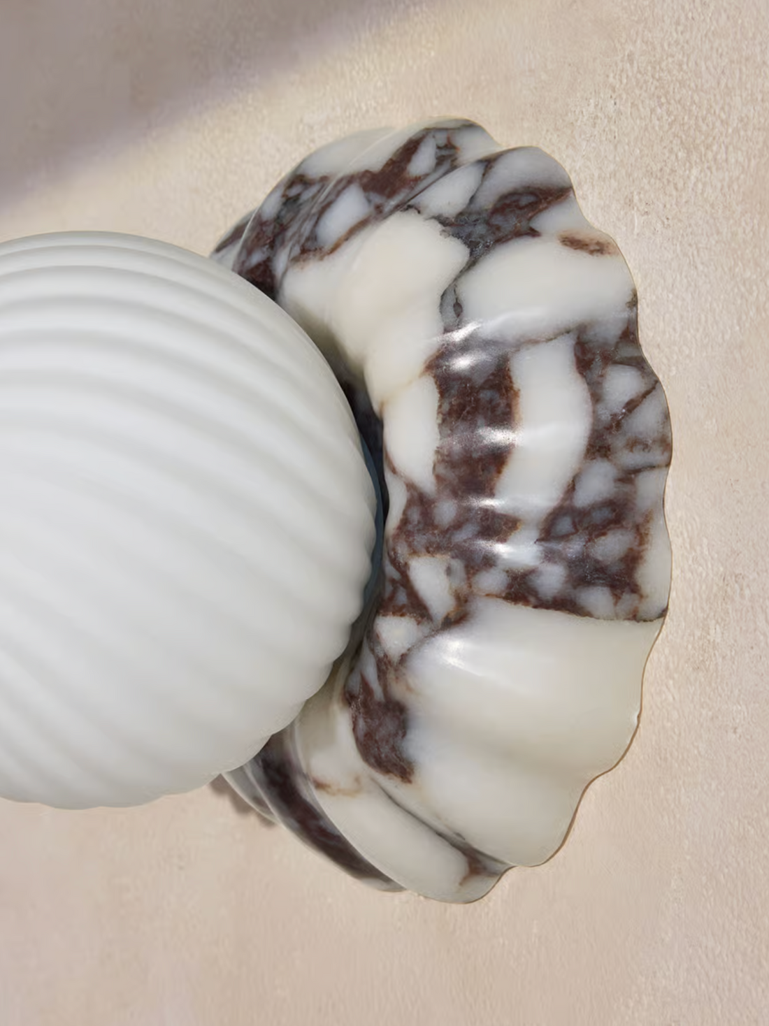 FLORIA WALL LIGHT | CALACATTA  VIOLA MARBLE