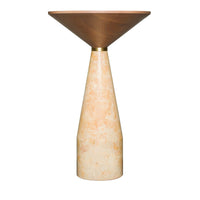 MORELATO | CINO SMALL YELLOW MARBLE TABLE