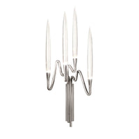 IL PEZZO | 3 4-LIGHTS NICKEL WALL SCONCE