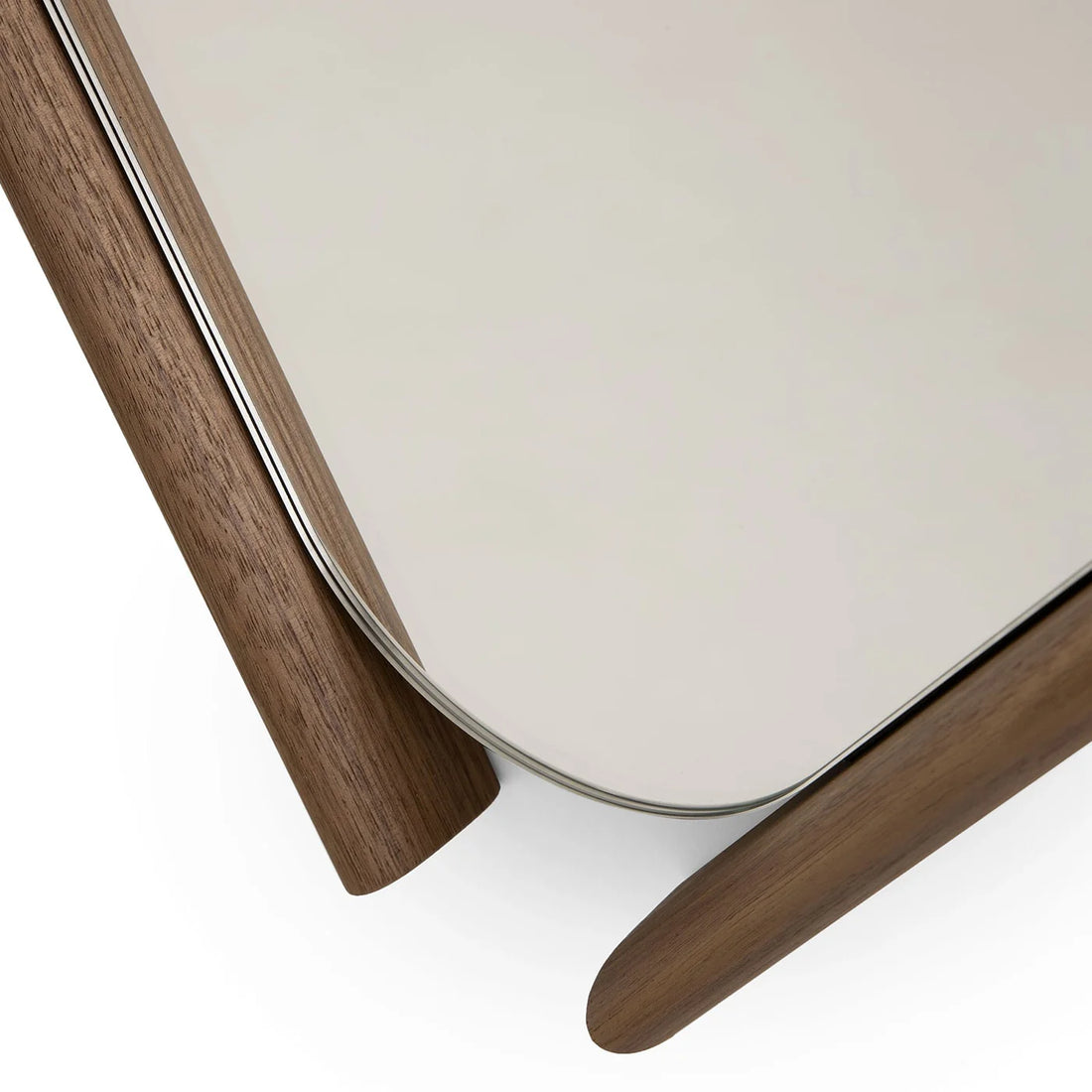 MORICA DESIGN | WOOD EYE BIS PAIR OF MIRRORS WITH SOLID WALNUT WOOD FRAME