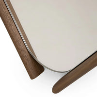 MORICA DESIGN | WOOD EYE BIS PAIR OF MIRRORS WITH SOLID WALNUT WOOD FRAME