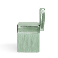 LORENZA BOZZOLI COUTURE | LILLY GLEAMING LIGHT GREEN LEATHER CHAIR