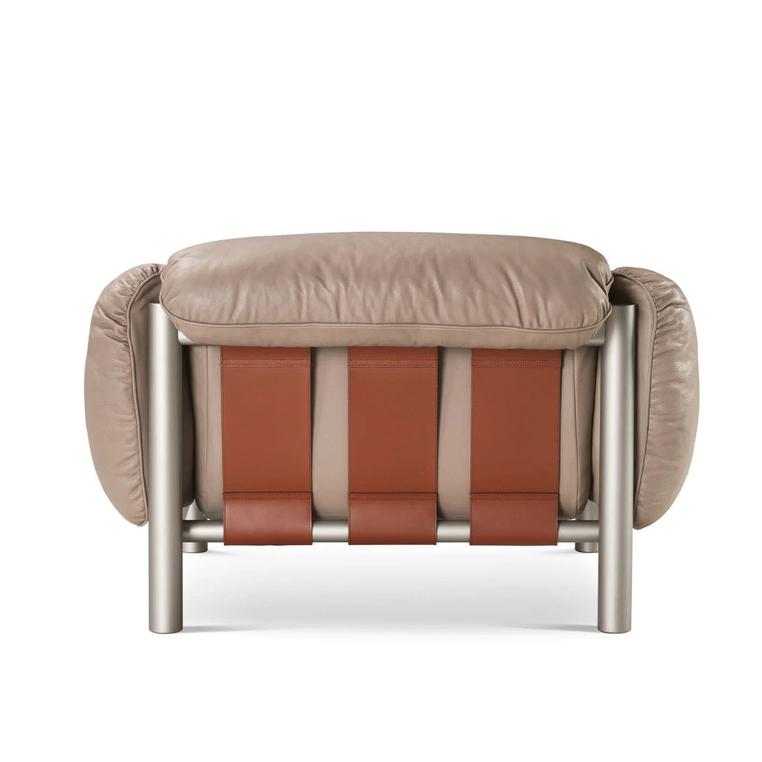 GHIDINI 1961 | FLO BEIGE LEATHER ARMCHAIR