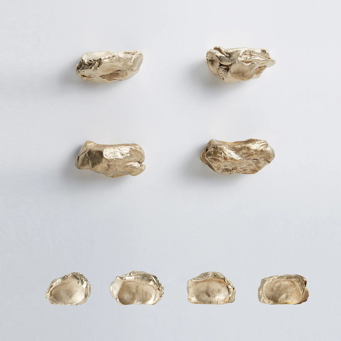 NIVA DESIGN | IMPRONTA SET OF 4 BRASS DOOR KNOBS 