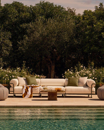 GASPARD OUTDOOR SOFA | FIVE SEATER