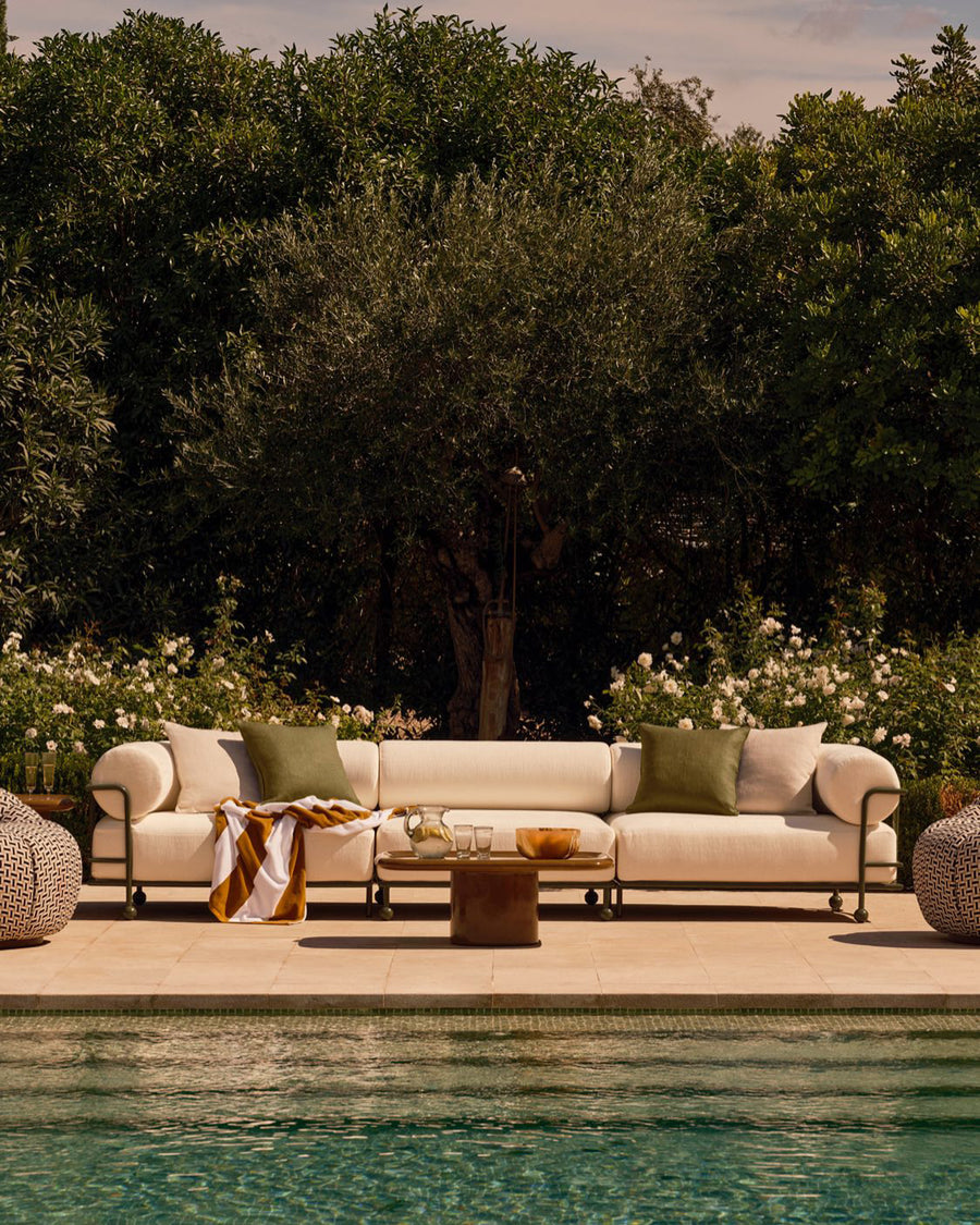 GASPARD OUTDOOR SOFA | FIVE SEATER