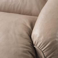 GHIDINI 1961 | FLO BEIGE LEATHER ARMCHAIR