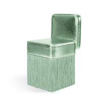 LORENZA BOZZOLI COUTURE | LILLY GLEAMING LIGHT GREEN LEATHER CHAIR