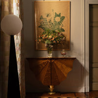 CARPANELLI | ALI DI FARFALLA CONSOLE IN BRIARWOOD AND WALNUT