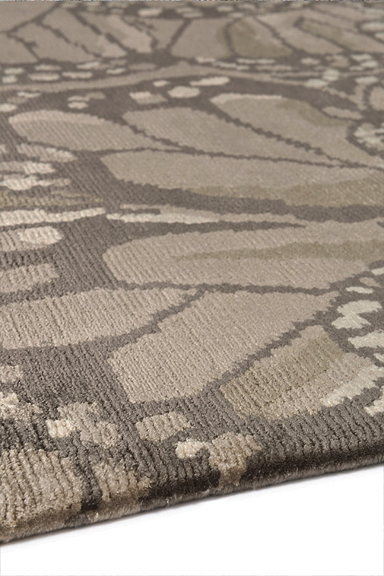 The Rug Company Alexander McQueen Monarch Smoke Rug Handknotted Silk