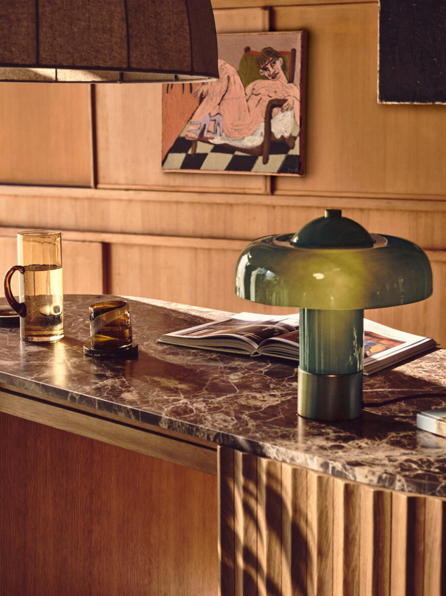 Soho Home Giovanni Table Lamp Green