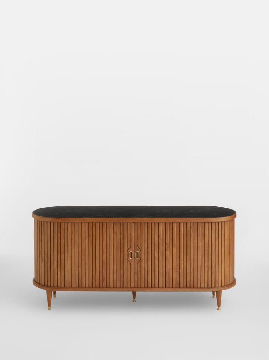 NORA TAMBOUR SIDEBOARD | BLACK MARQUINA MARBLE