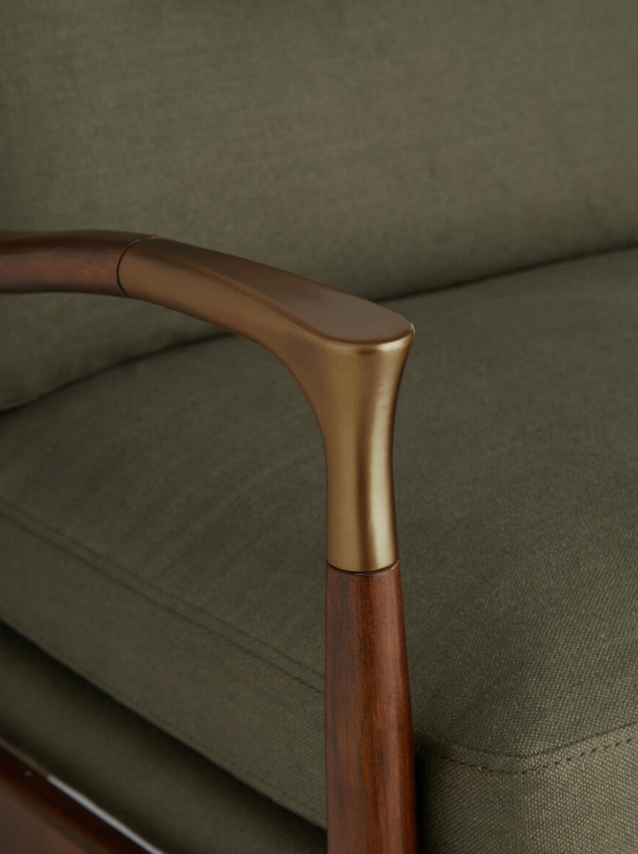 THEODORE ARMCHAIR | KHAKI LINEN