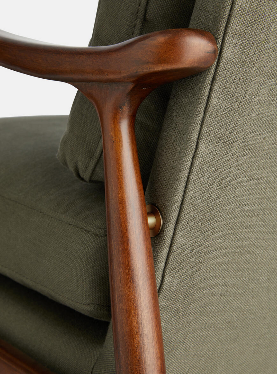 THEODORE ARMCHAIR | KHAKI LINEN