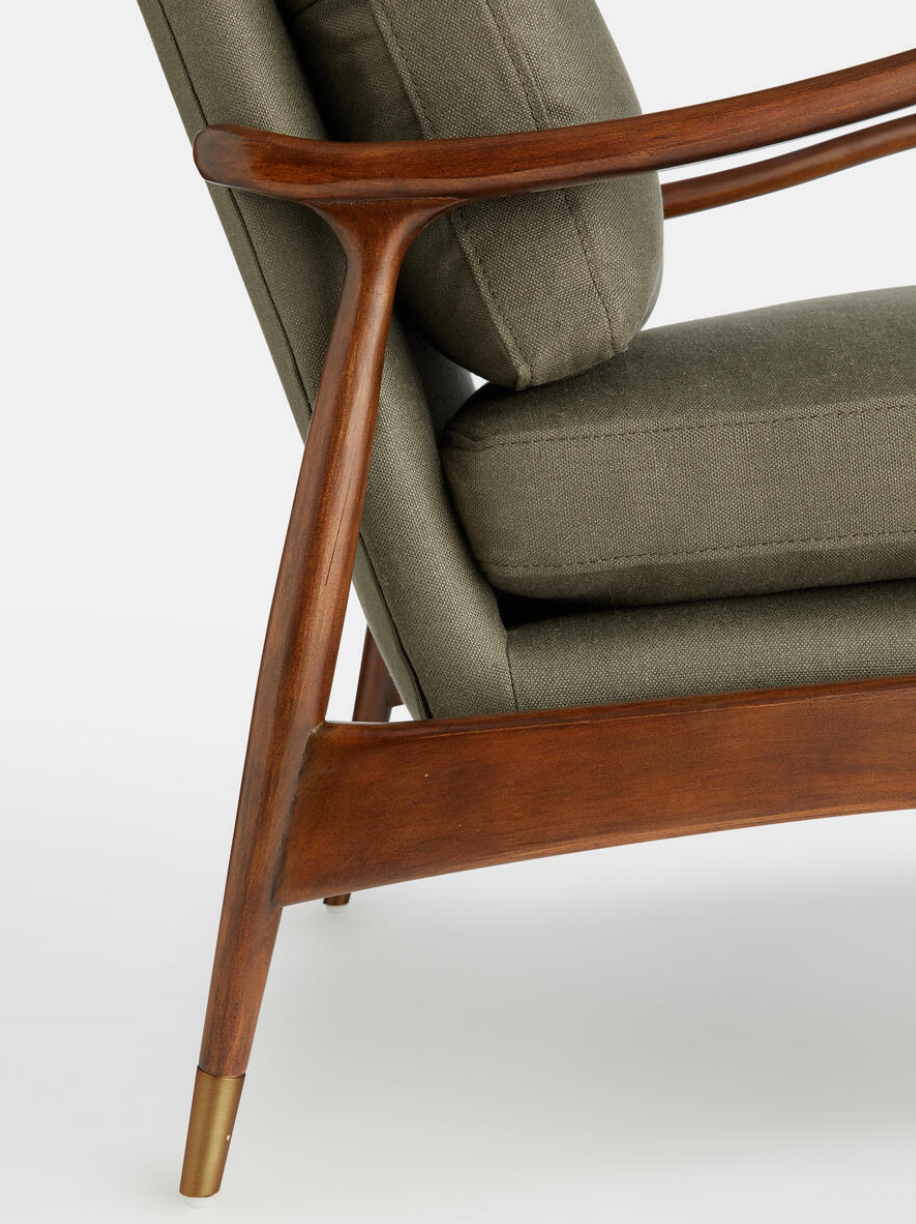 THEODORE ARMCHAIR | KHAKI LINEN