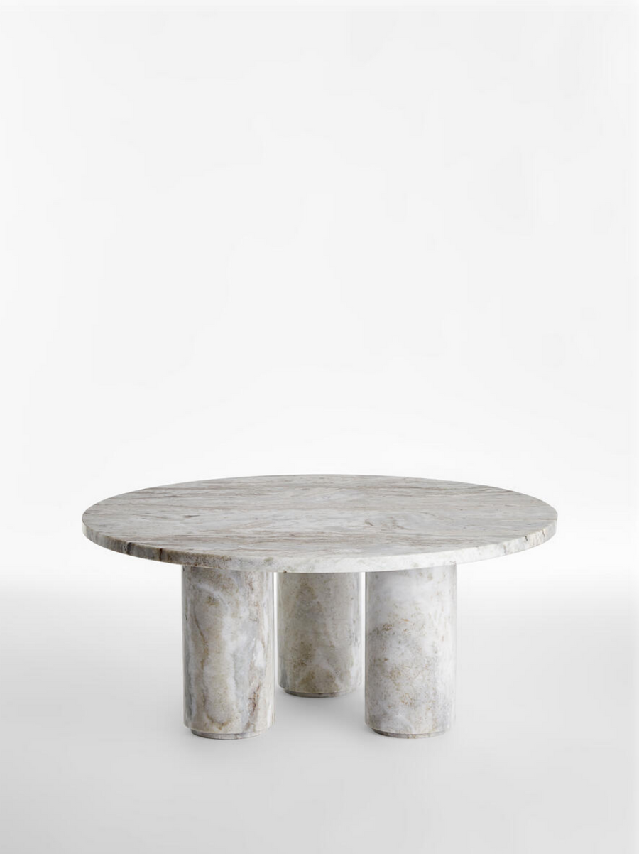 TISBURY COFFEE TABLE | FANTASY BROWN MARBLE