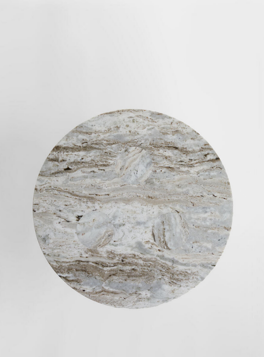 TISBURY COFFEE TABLE | FANTASY BROWN MARBLE